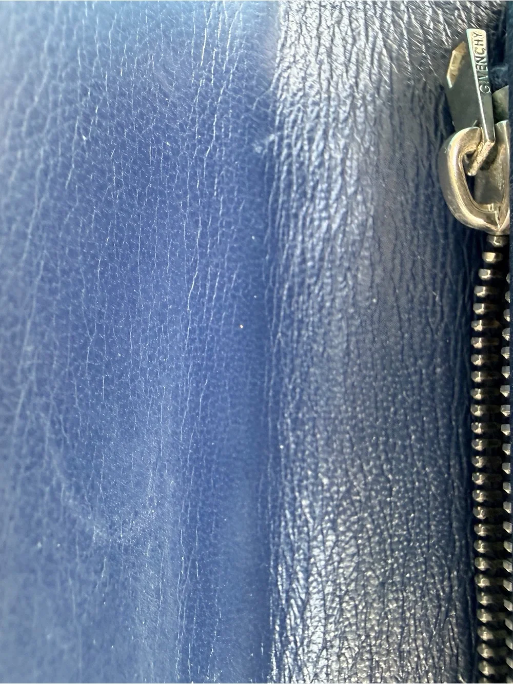 Givenchy Navy Leather wallet with Gold Logo.  AUTHENTIC